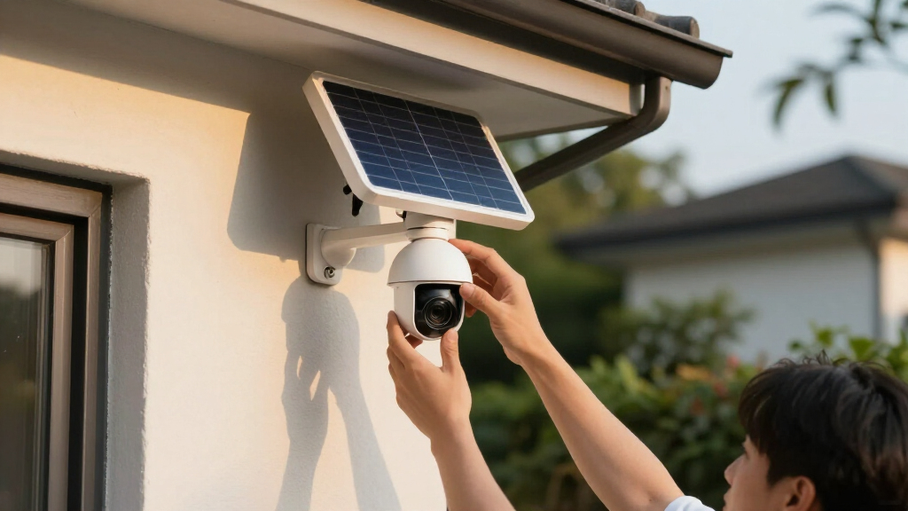 security camera solar panel