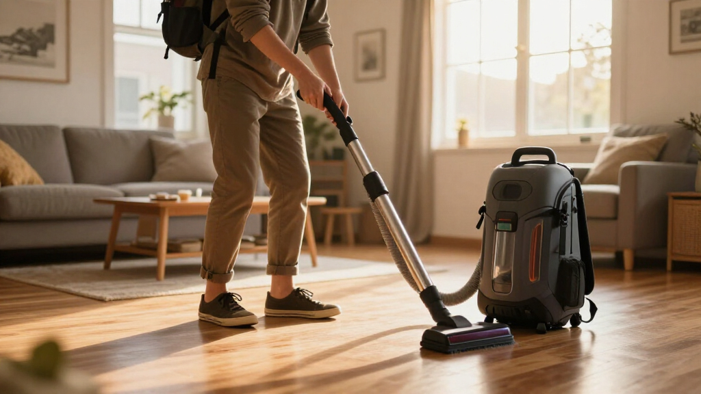 best battery backpack vacuum commercial