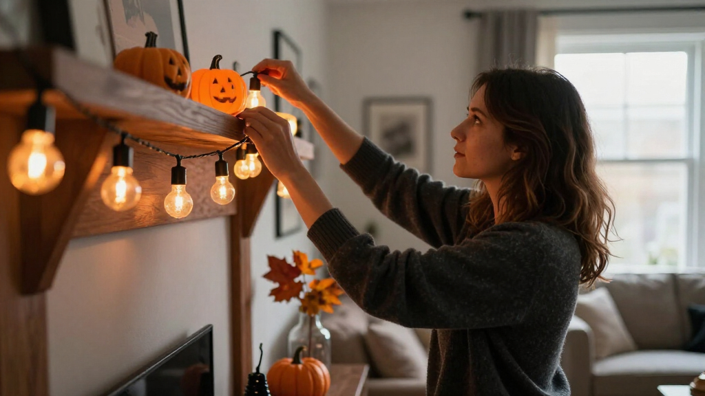 Halloween indoor string lights