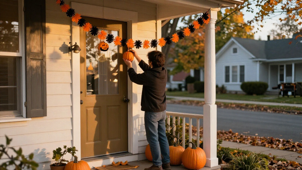 Halloween door decorations