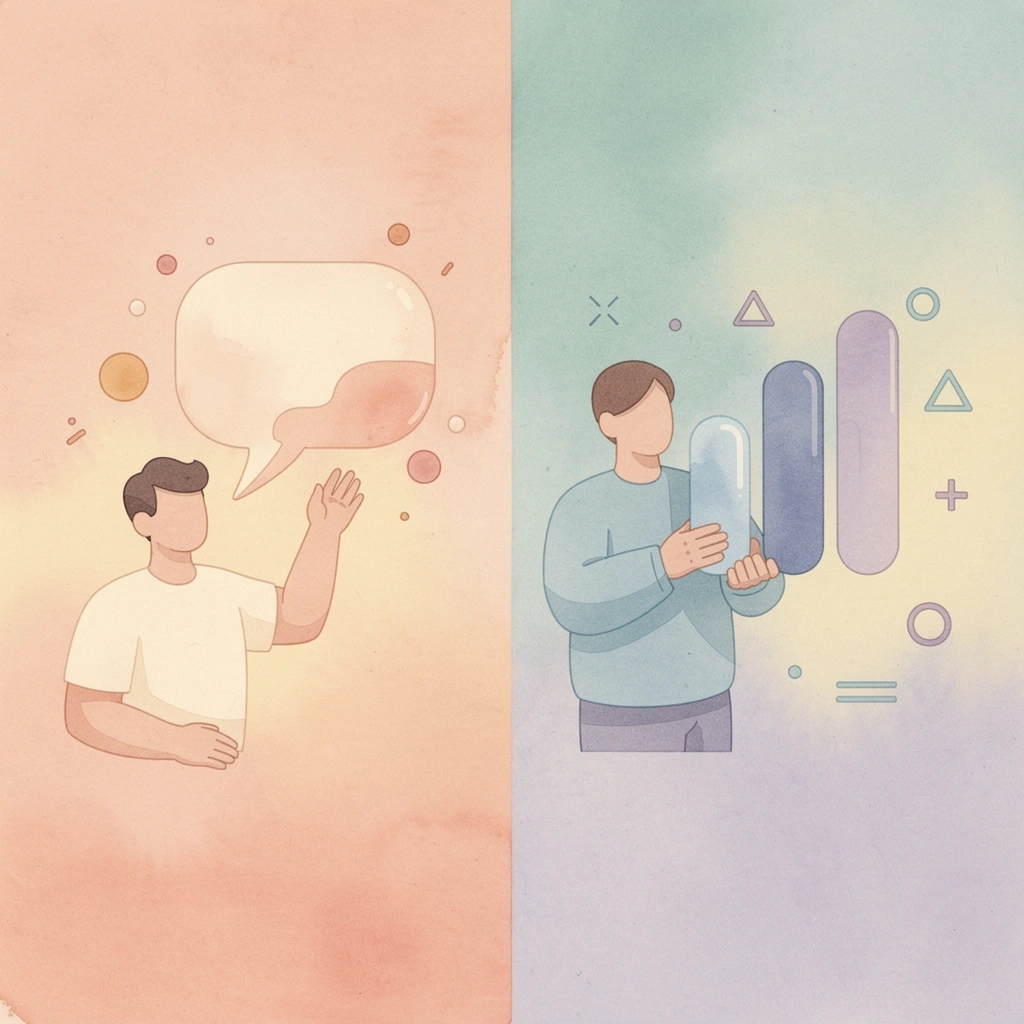 Scene showing the gap between knowing what to change and actually changing it