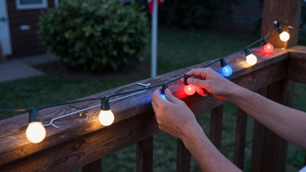 patriotic outdoor string lights