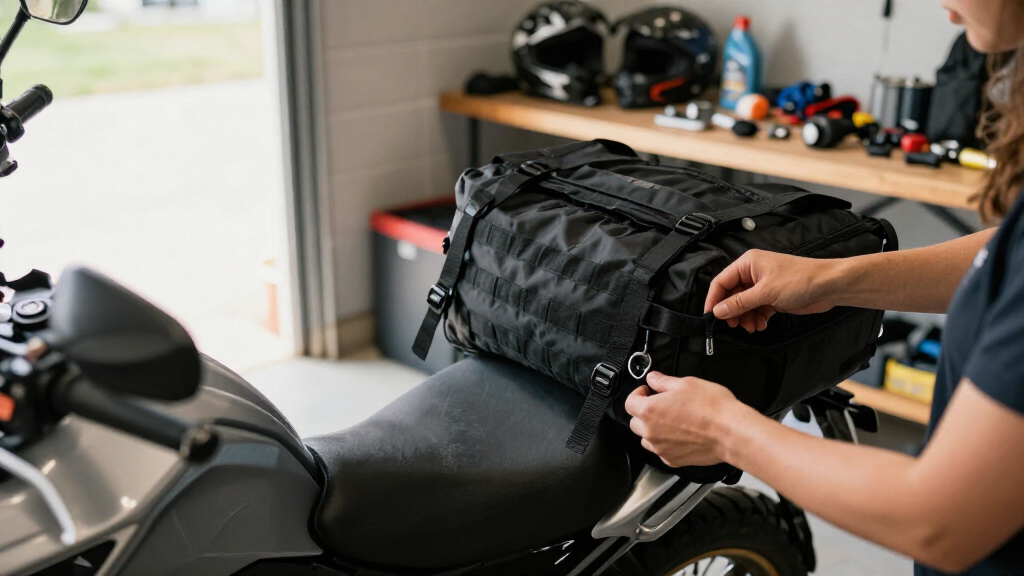 molle motorcycle luggage system