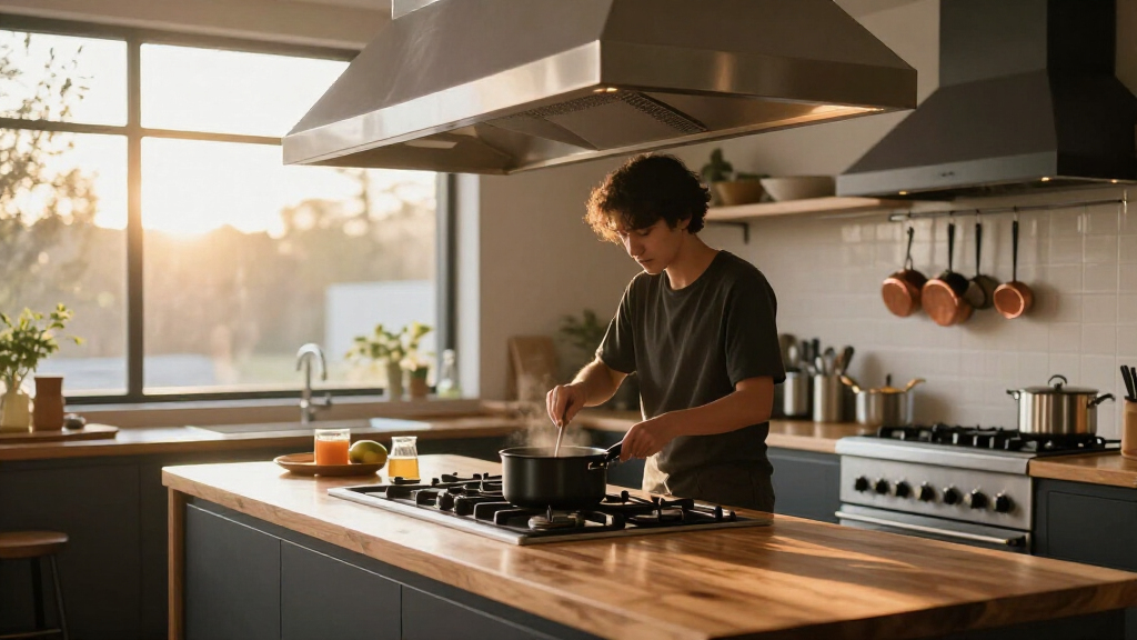 best island hood for open kitchen layout