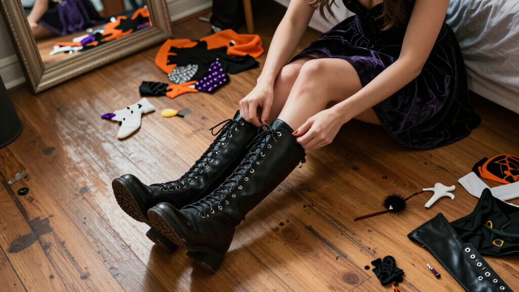Halloween costume boots for women