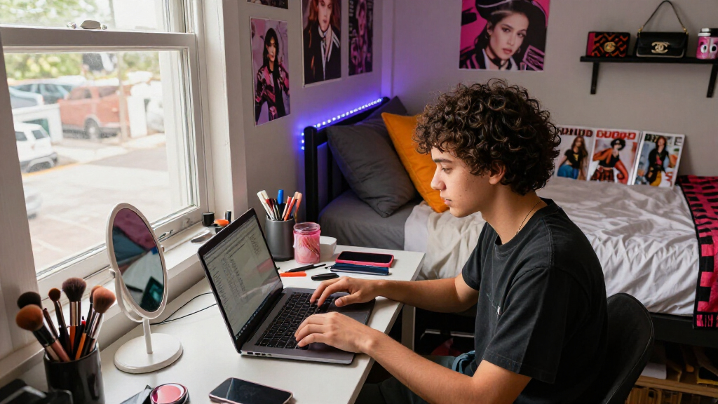 celebrity-inspired dorm room decor