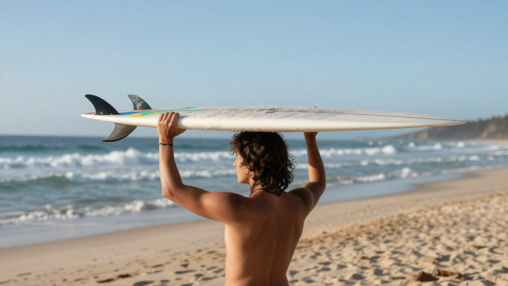 balancing surf board