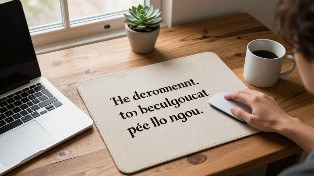 inspirational quote desk mat blotters