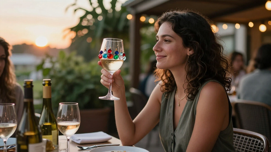 best wine glass charms