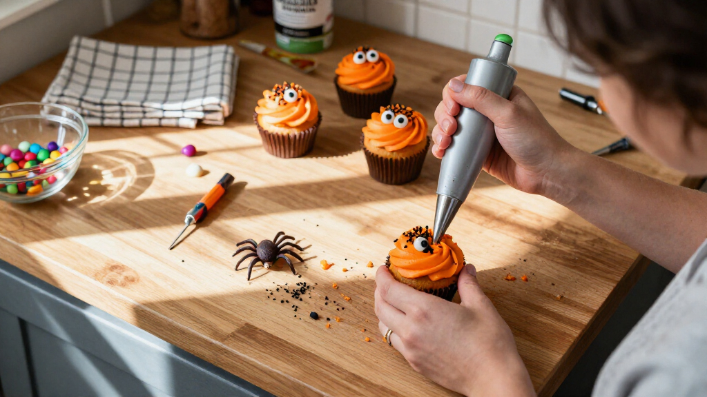 Halloween cupcake decorating supplies