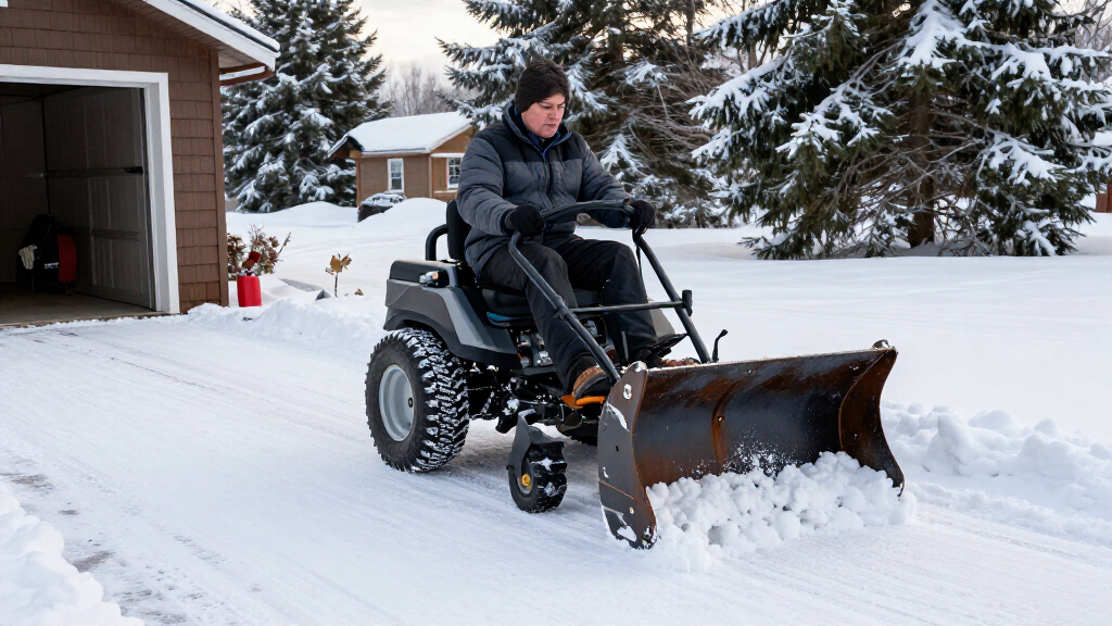 best snow plow attachments for mowers
