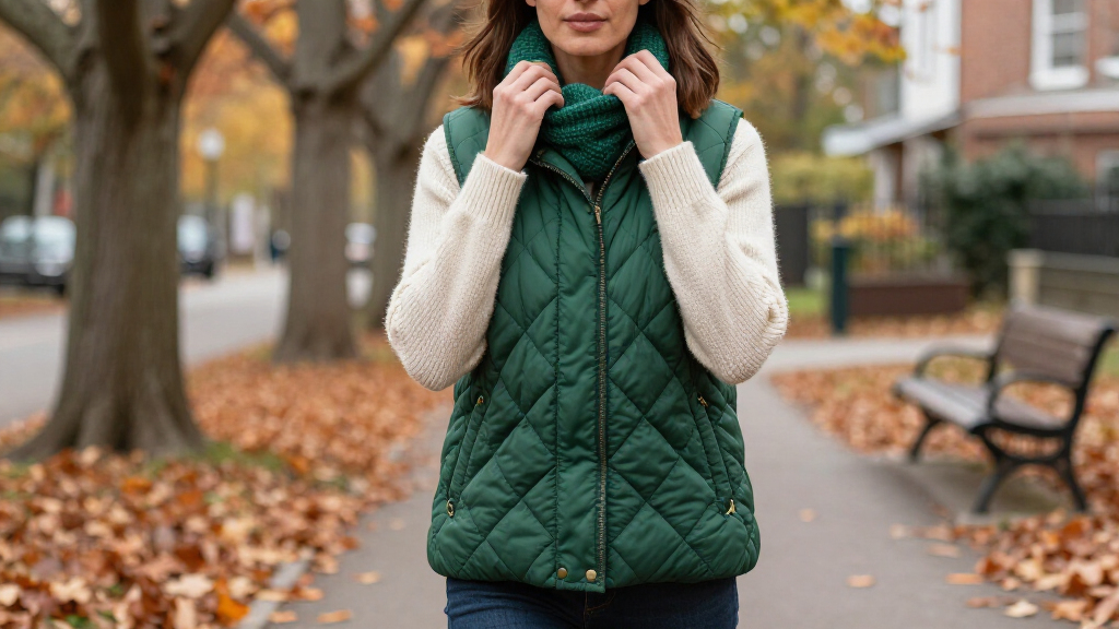 women’s quilted puffer vests