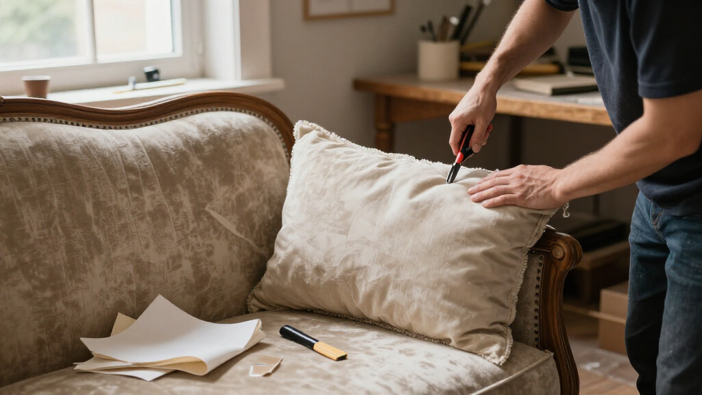 seam rippers and upholstery tools for repair work