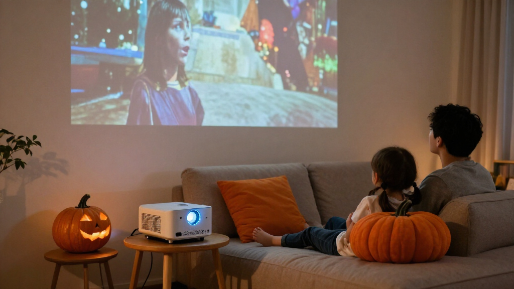 smart projector for Halloween movies