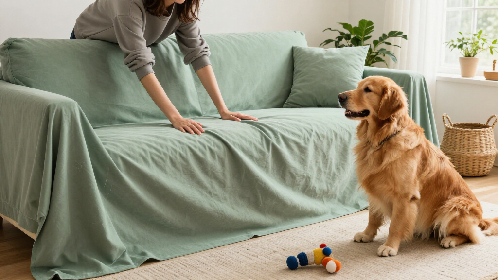 sofa slipcover set for pet friendly homes