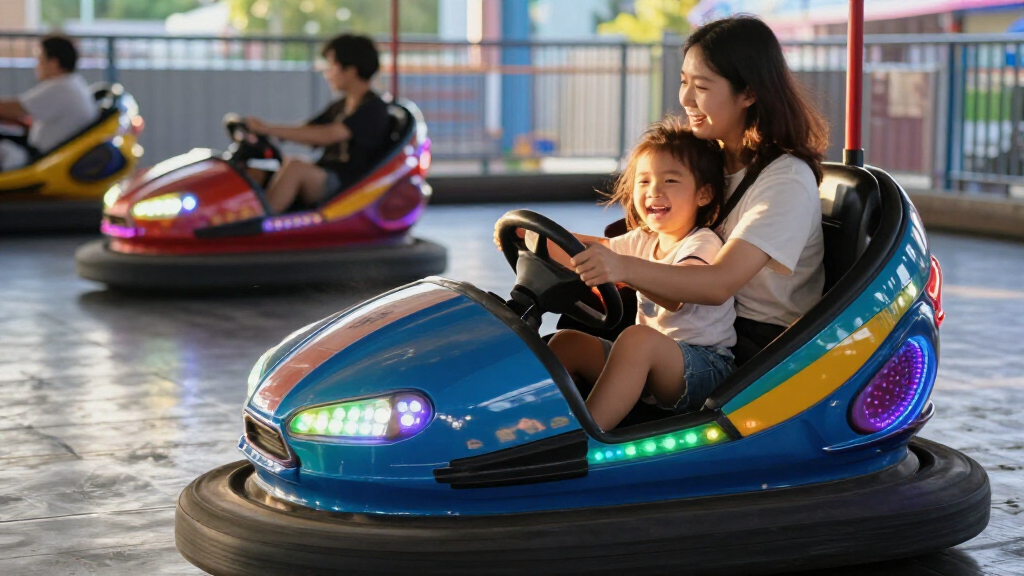 kids bumper car with led lights