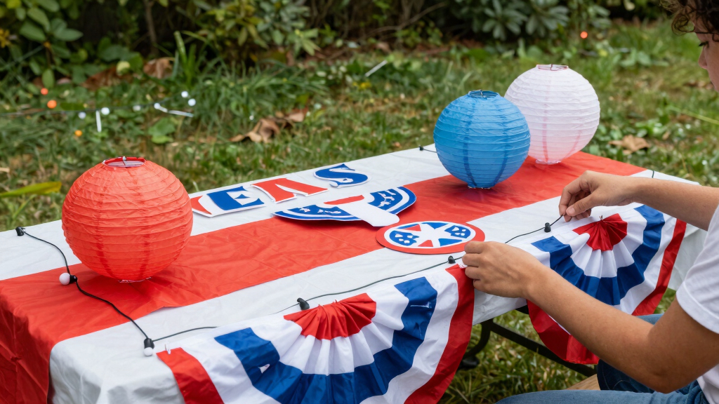 patriotic outdoor party gear