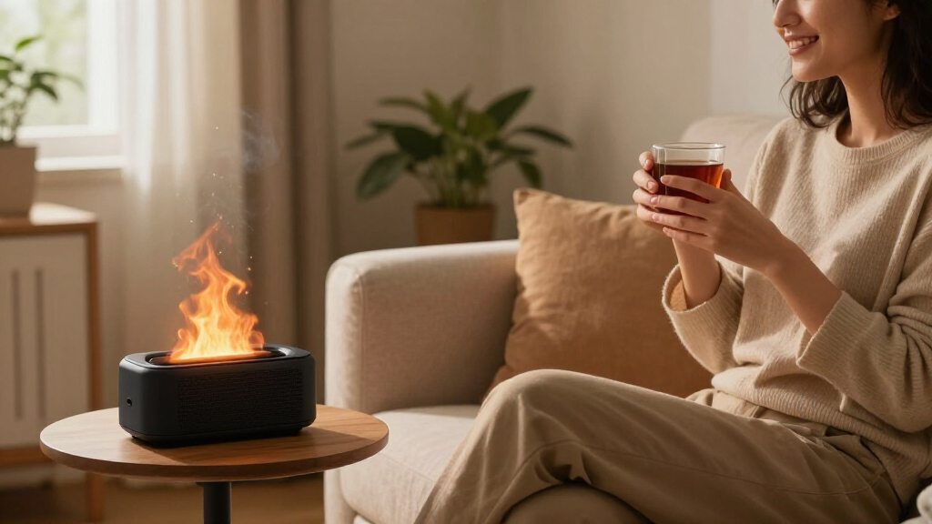 narrow flame sound speaker