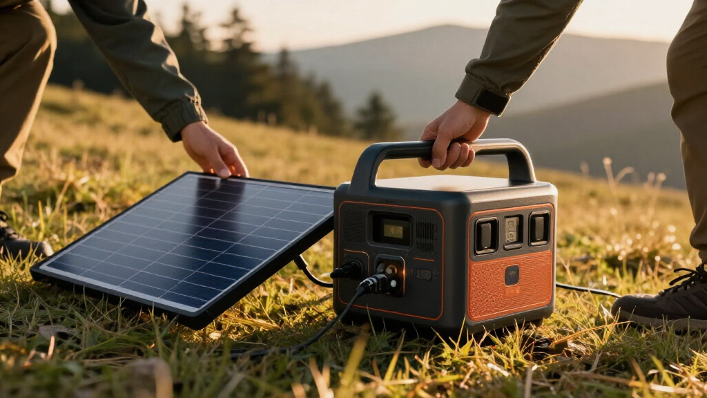 best portable power station with solar input