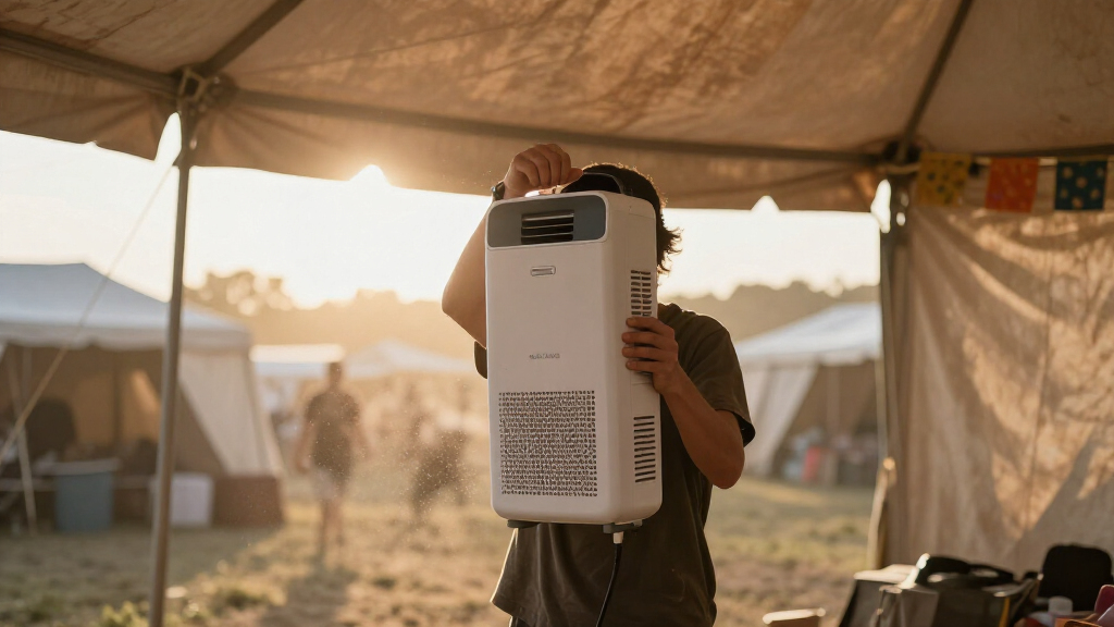 air purifier for dusty festival tents