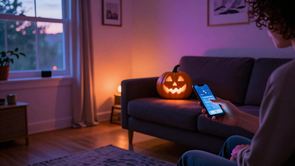 Halloween smart home lights