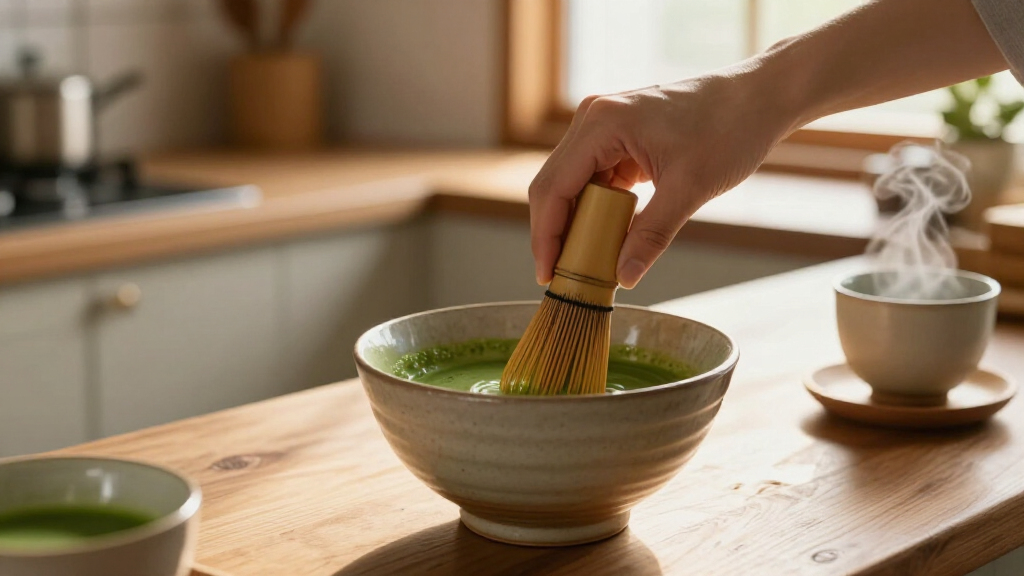 handcrafted bamboo matcha whisk