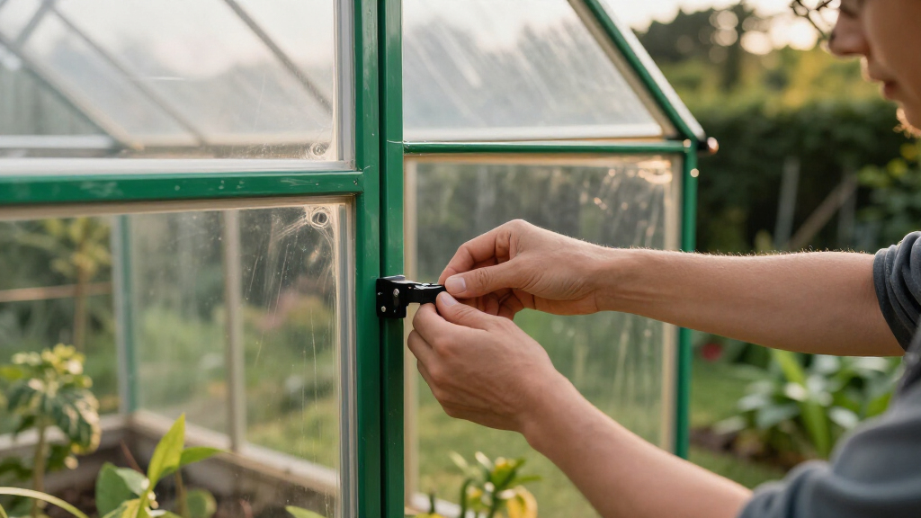 best greenhouse kit with vents and lockable door