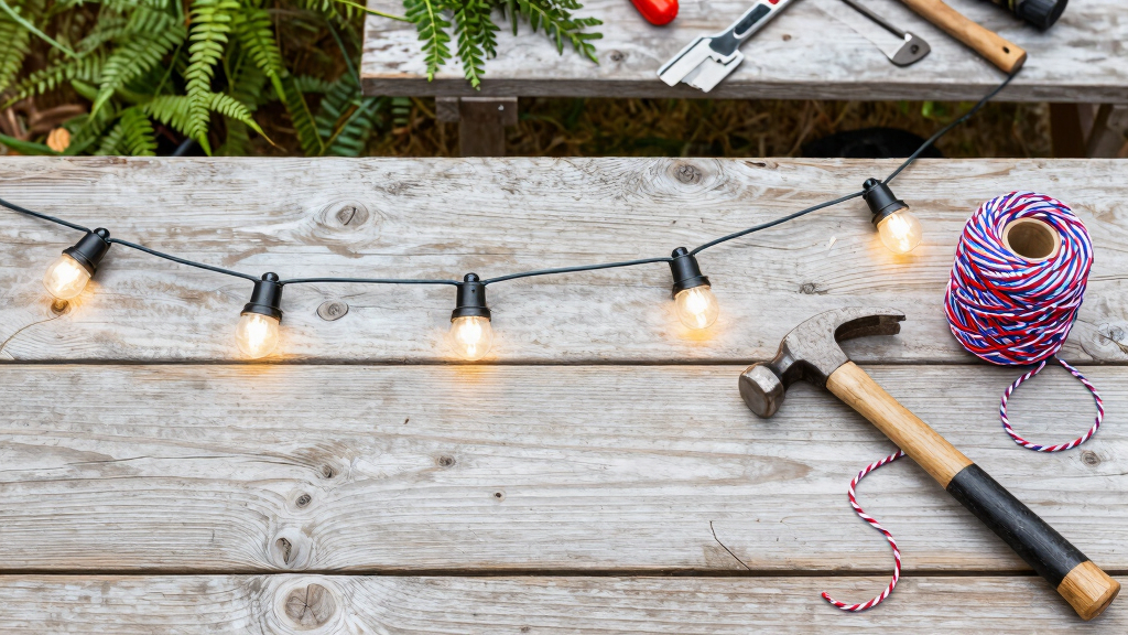 patriotic outdoor string lights