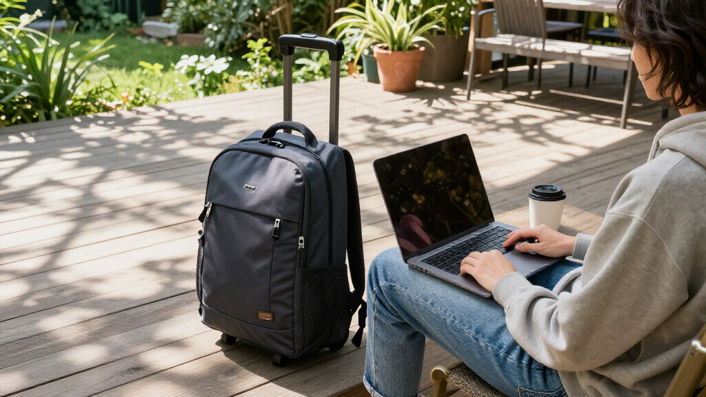 rolling backpacks for remote workers