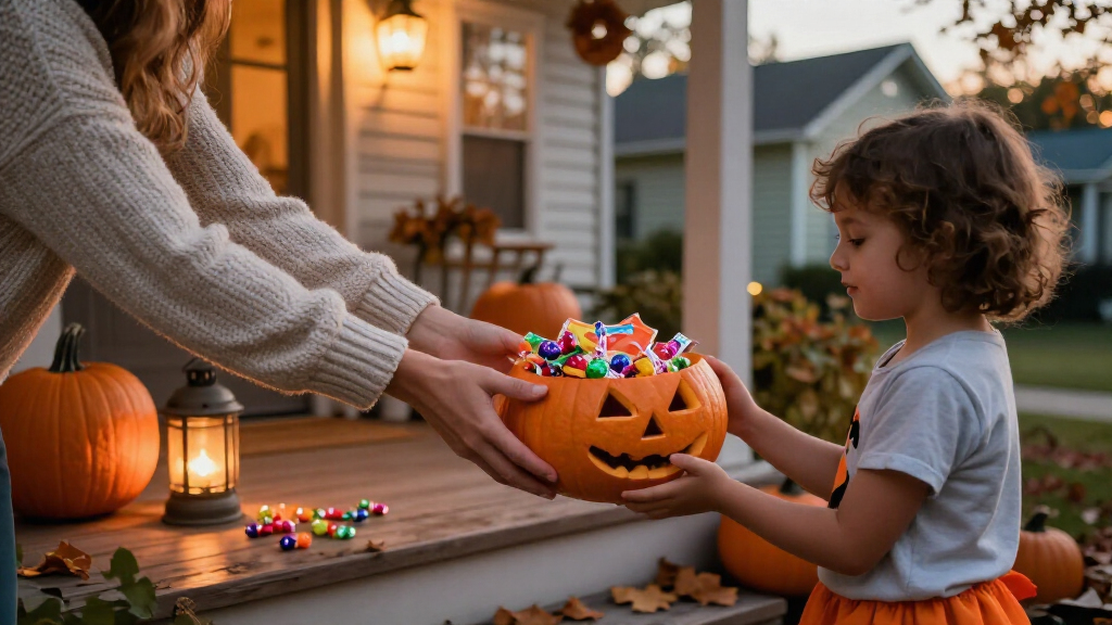 Halloween candy bowls and treat containers