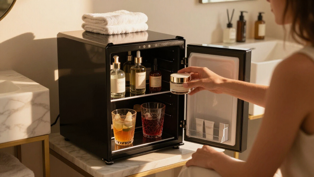 best luxury skincare and drinks mini fridge