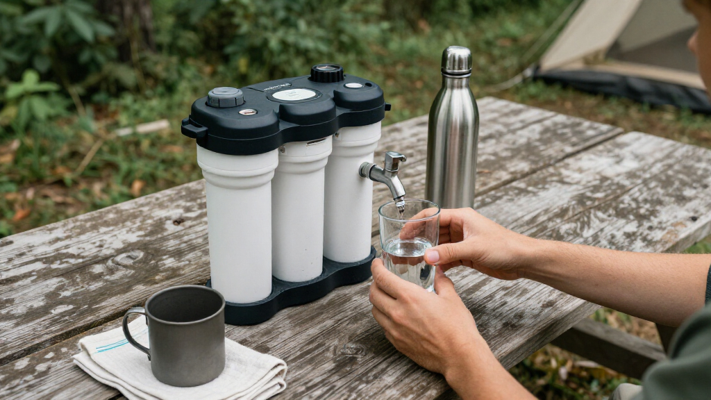 triplecanister rv water filtration system