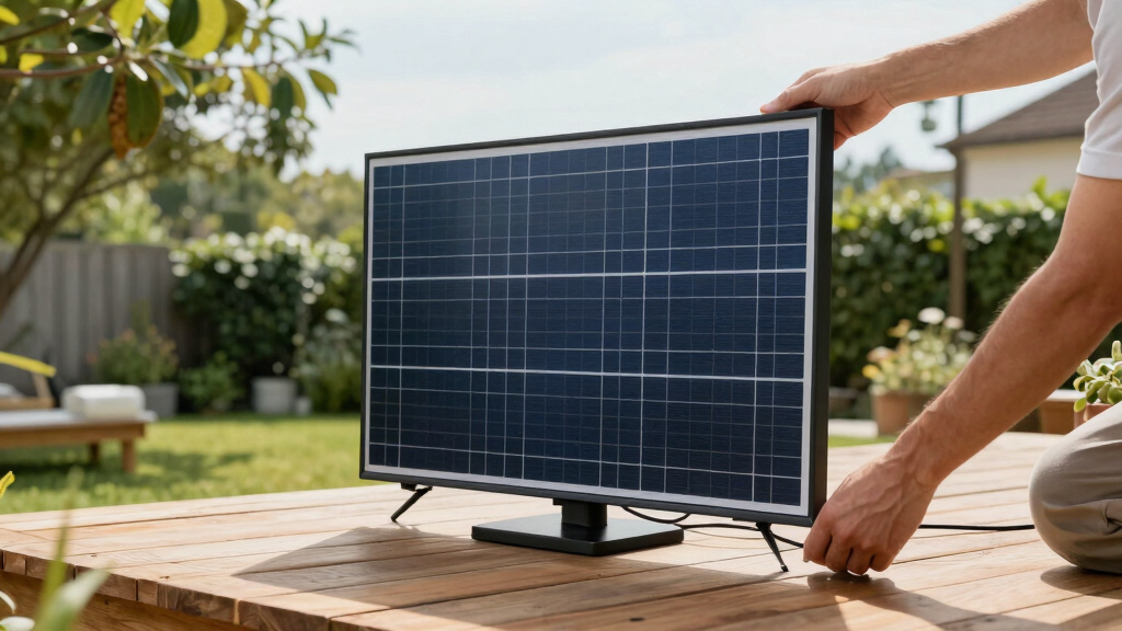 solar-powered outdoor TVs