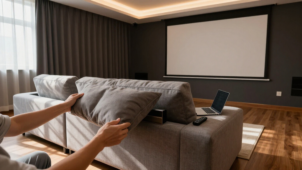 modular sofas for projector rooms