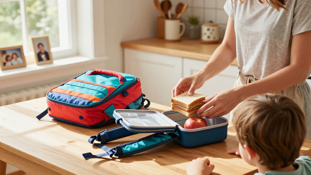 kids' ergonomic backpacks with lunchbox