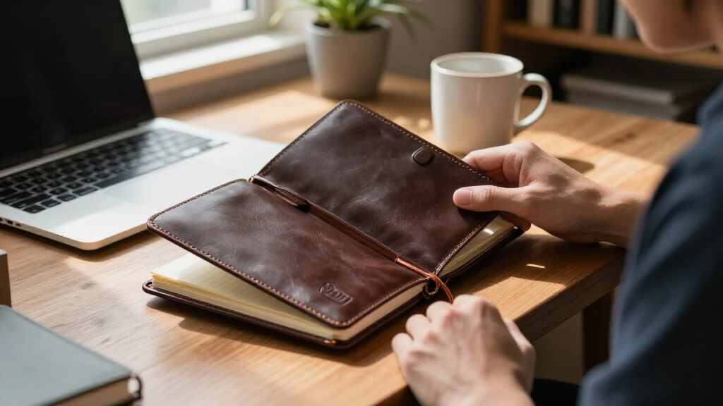 executive notebooks leather