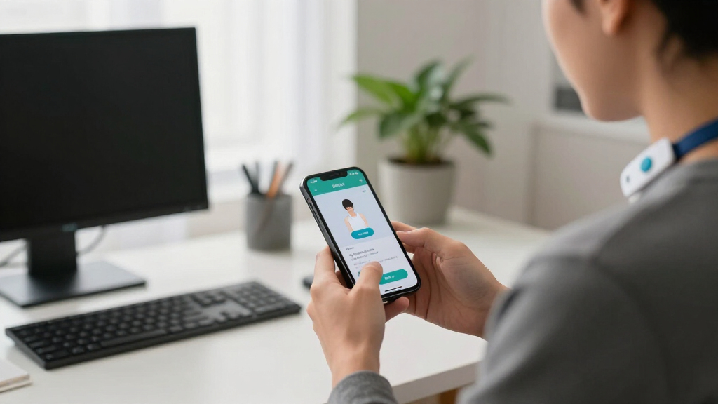 smart posture reminder apps with sensor clip