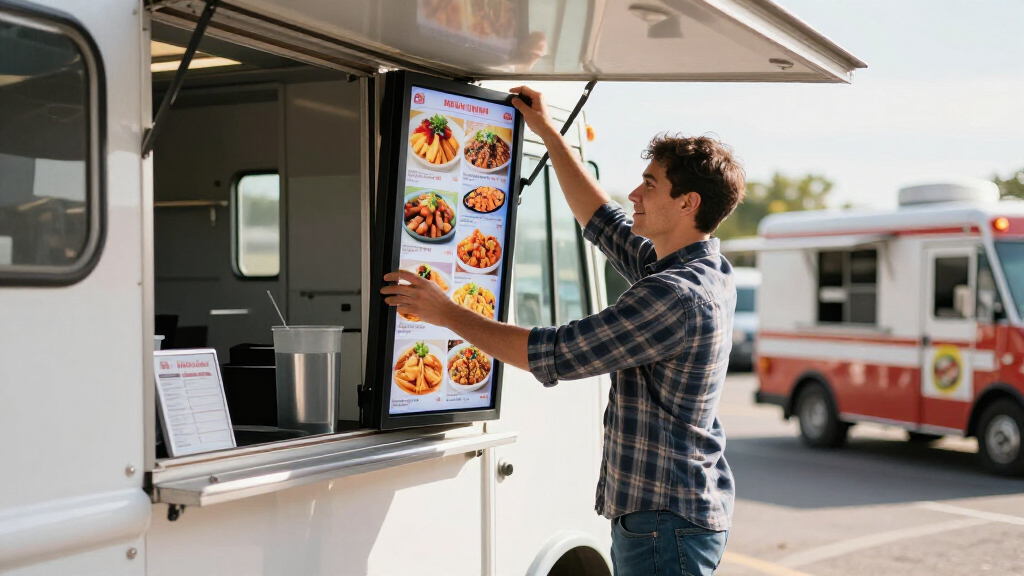 best commercial monitor for food truck menu board