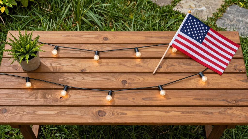 patriotic outdoor string lights