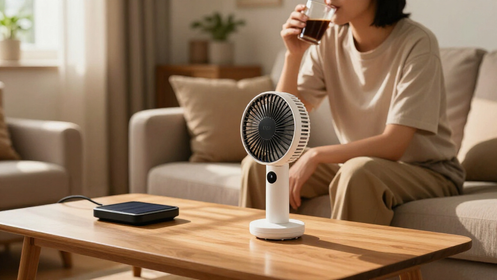 rechargeable fan for blackout comfort