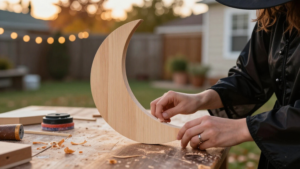 wooden Halloween costume props