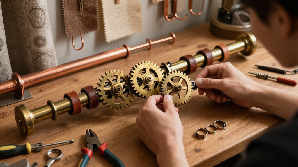 steampunk curtains and window treatments