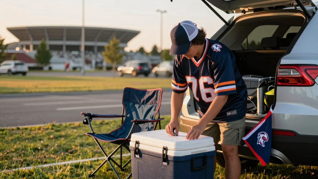 soccer fan tailgating gear