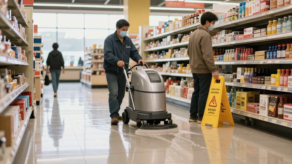 commercial floor scrubbers