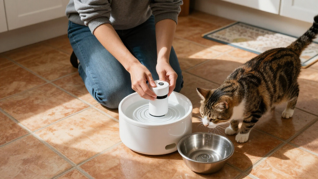 automatic pet water fountains