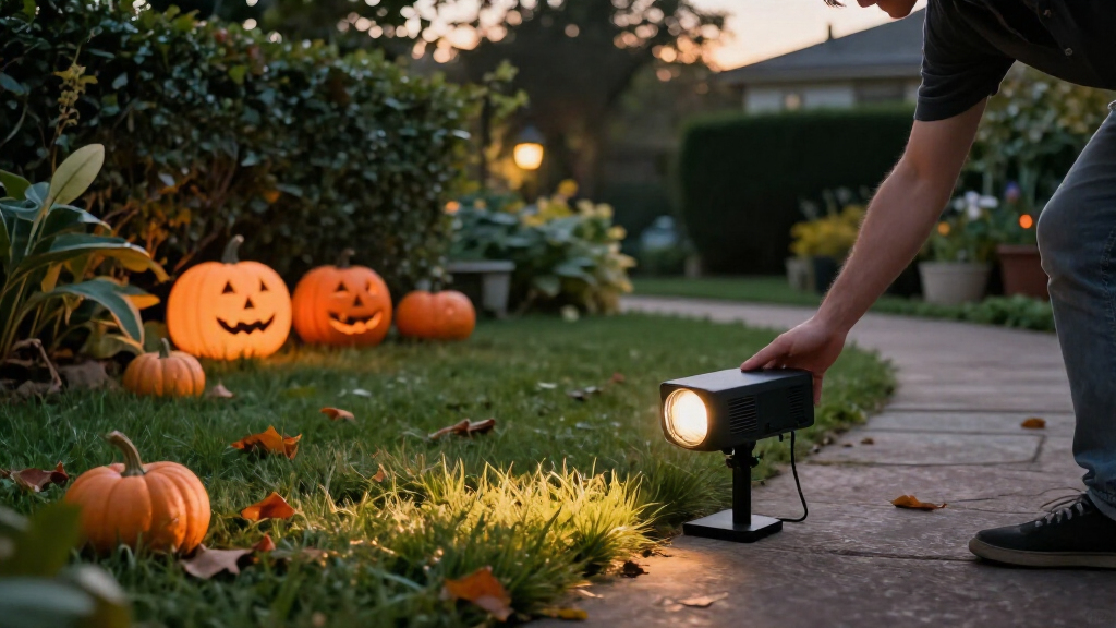 Halloween outdoor projector lights