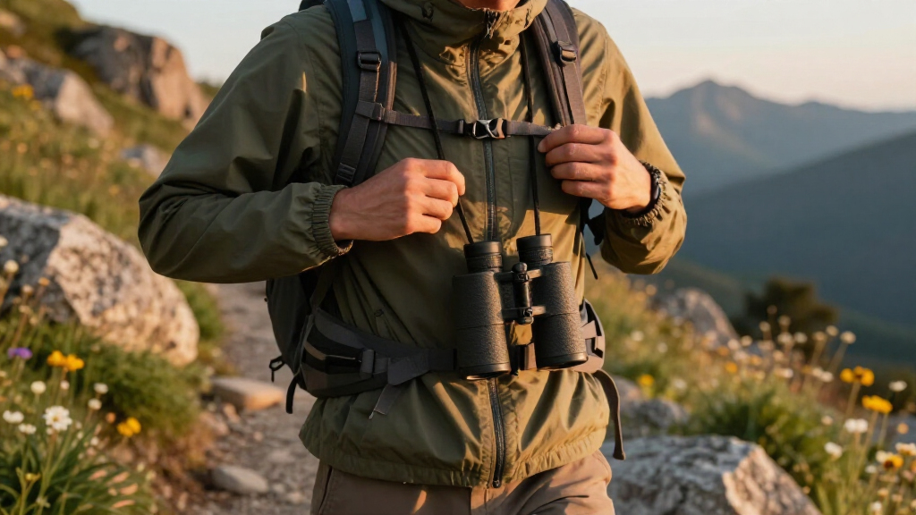 compact binocular harness