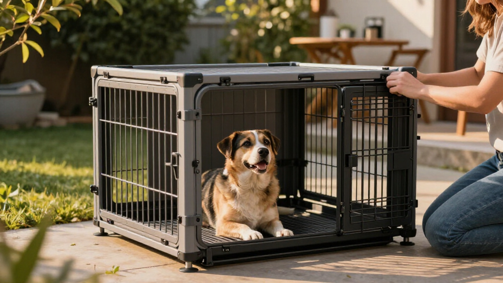 best double-stack modular dog crate system