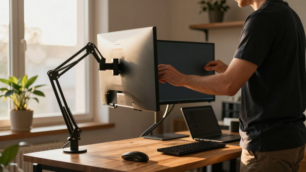 best standing desk for dual monitors