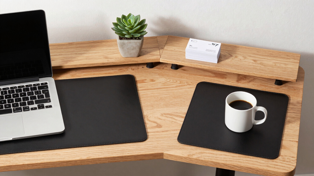 best L shaped standing desk with storage for accountants